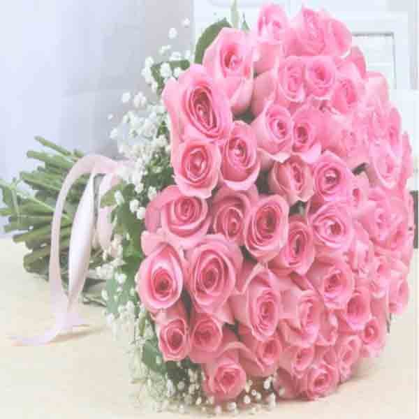 Frozen Pink Bunch Bouquet